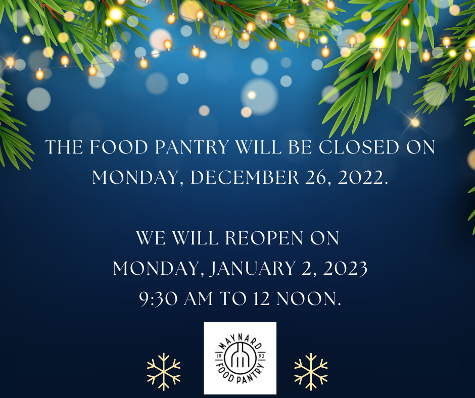 Maynard Food Pantry Maynard Food Pantry